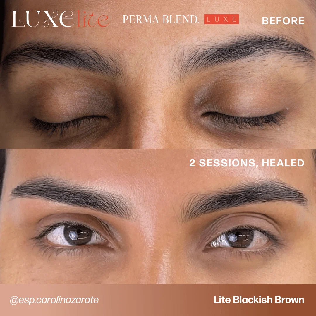 Perma Blend Luxe Lite PMU Ink - Lite Blackish Brown 15ml - The Perma