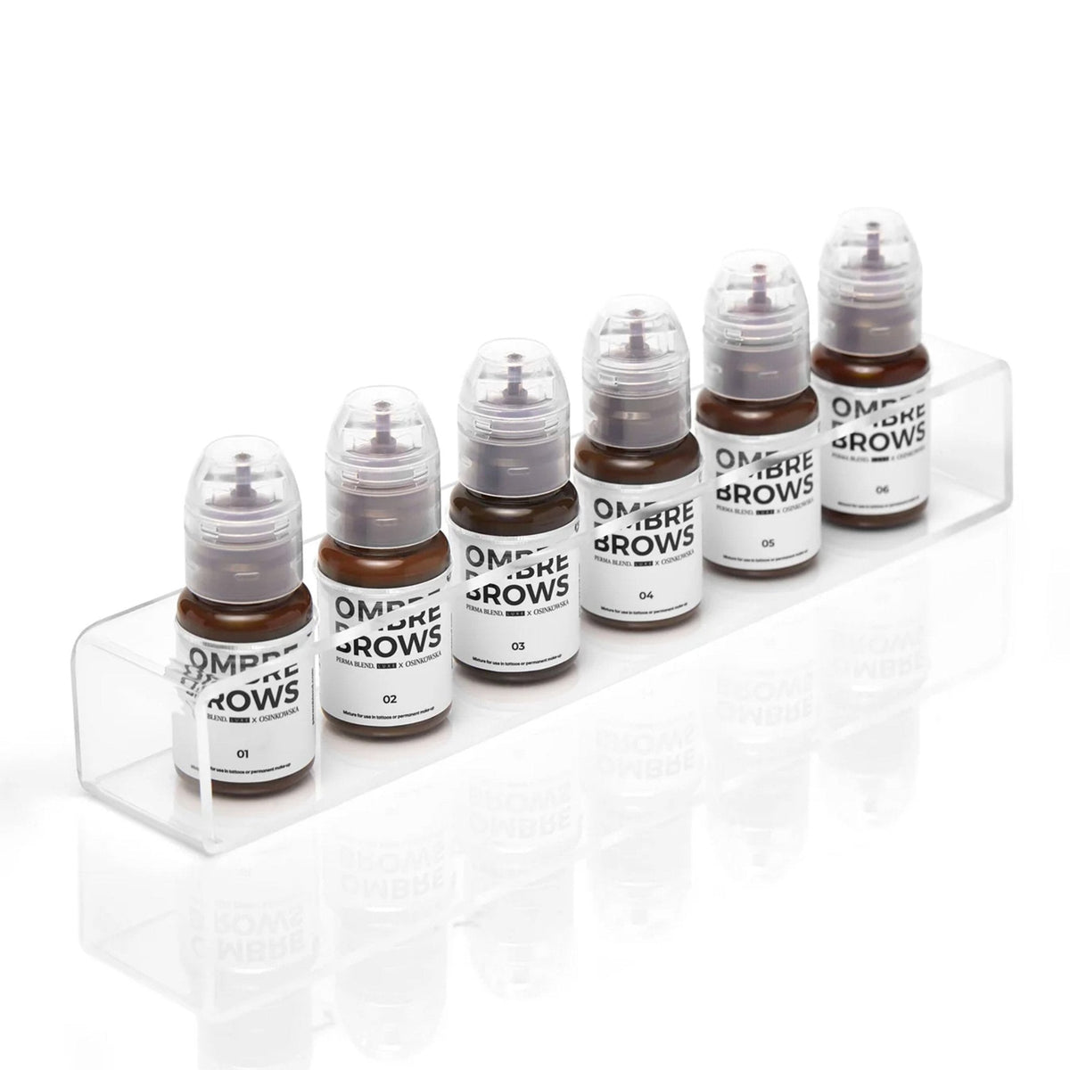 PERMA BLEND LUXE X OSINKOWSKA - OMBRE BROWS PIGMENTS SET - 6x 15ml - The Perma