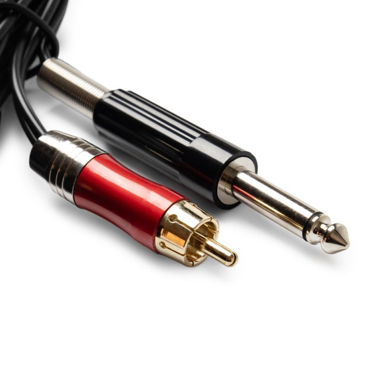 RCA Connector + Jack HIGHLINE 2m STRAIGHT - Color : Black - The Perma