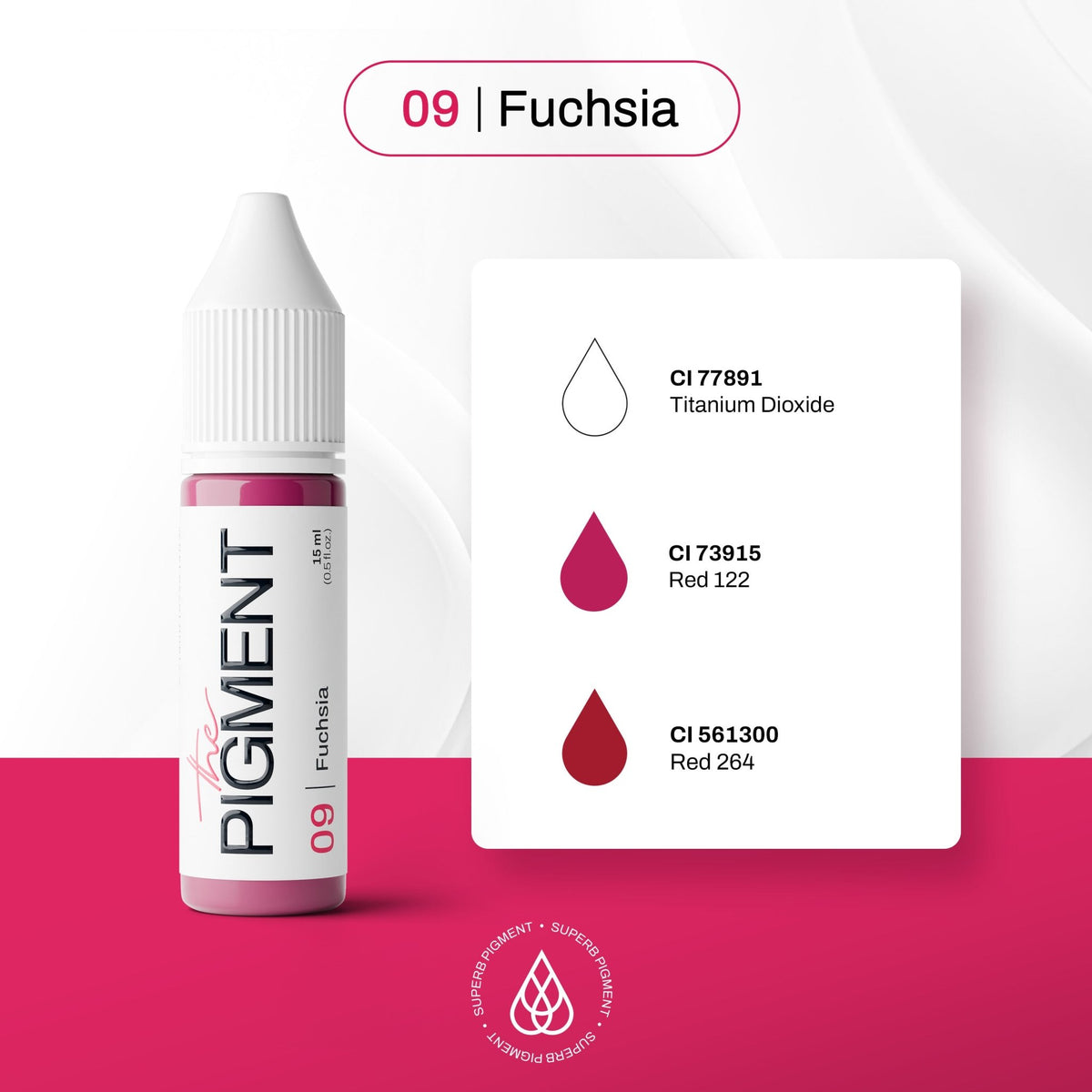 The Pigment - 09 Fuchsia - 15ml - The Perma